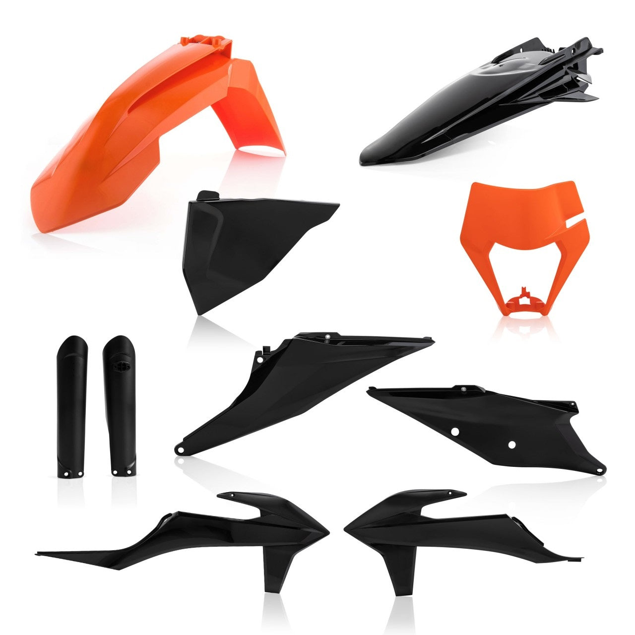 Acerbis Plastik Full Kit passend für KTM schwarz-orange / 7tlg.