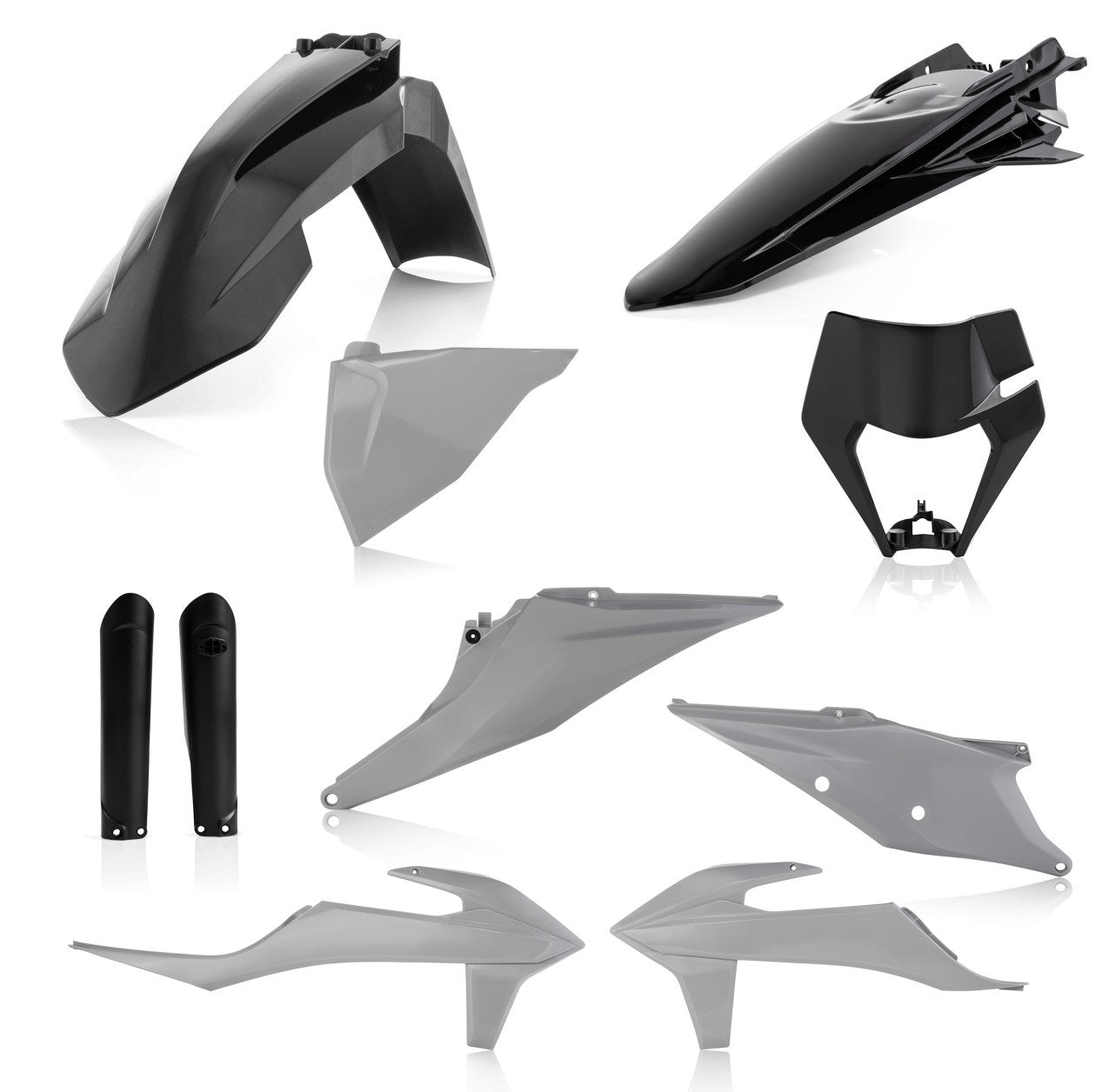 Acerbis Plastik Full Kit passend für KTM schwarz-grau / 7tlg.