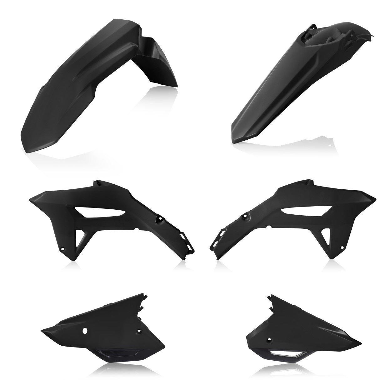 Acerbis Plastik Kit passend für Honda schwarz / 4tlg.