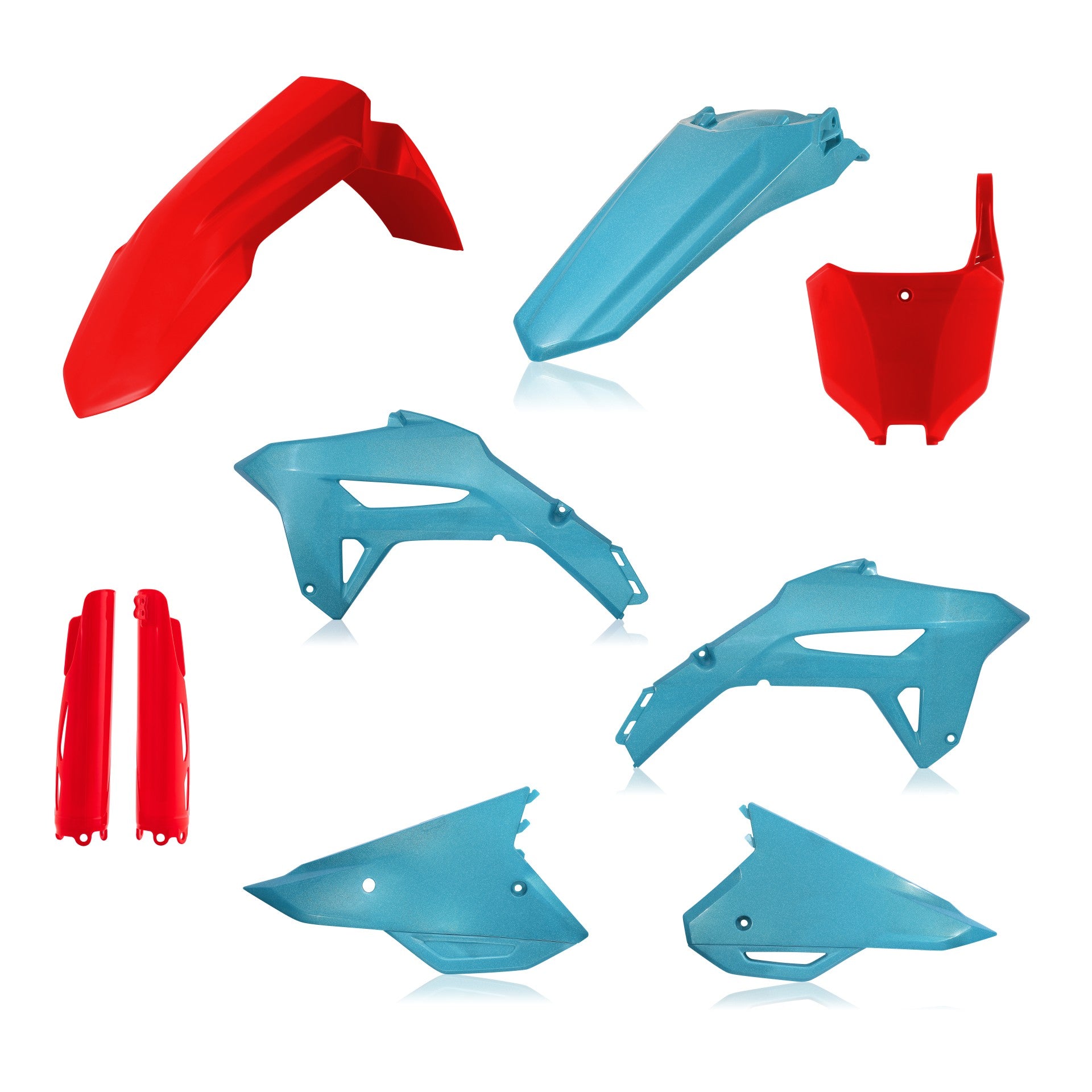 Acerbis Plastik Full Kit passend für Honda bordeaux-grün3 / 6tlg.