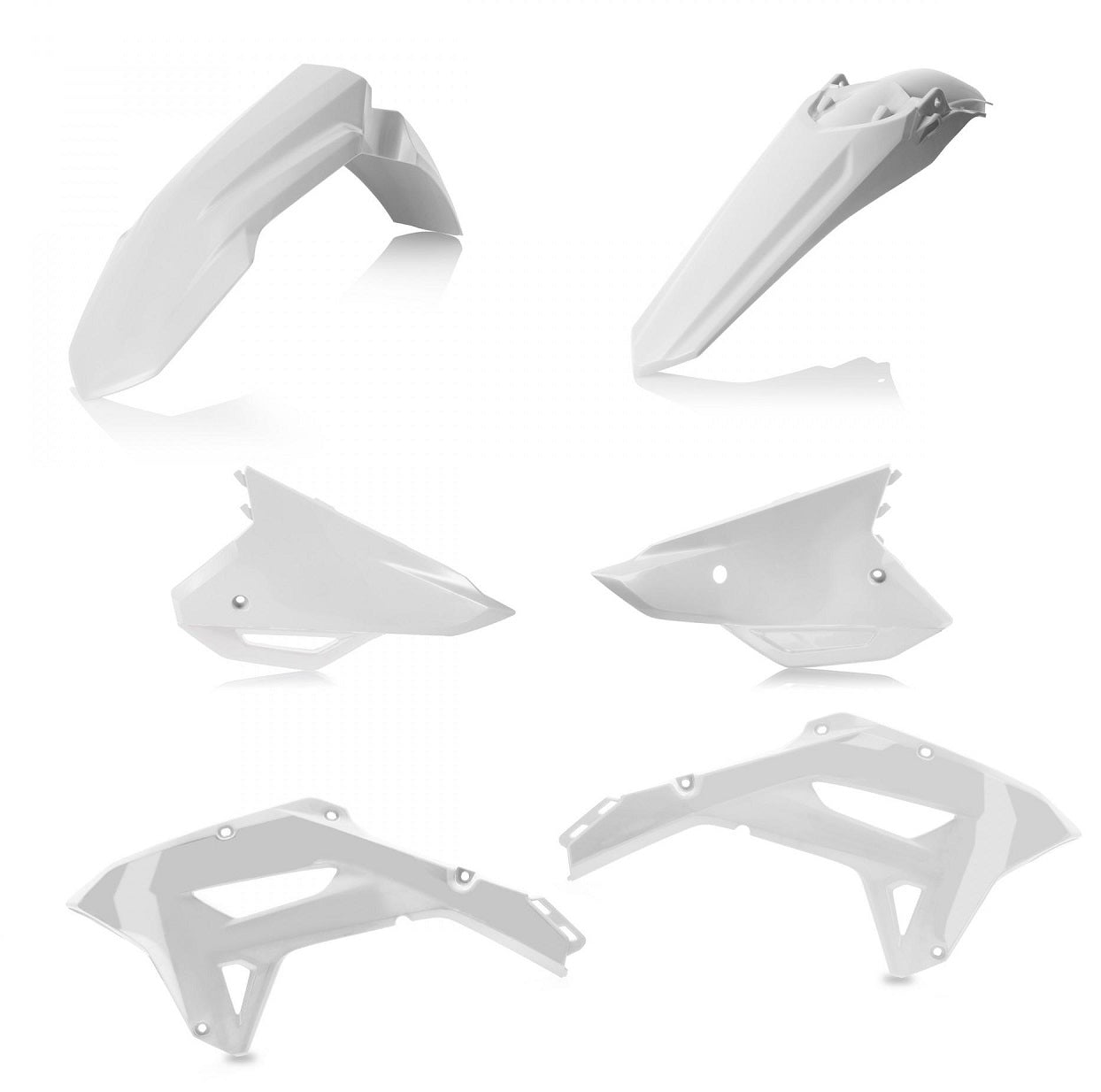 Acerbis Plastik Kit passend für Honda weiß / 4tlg.