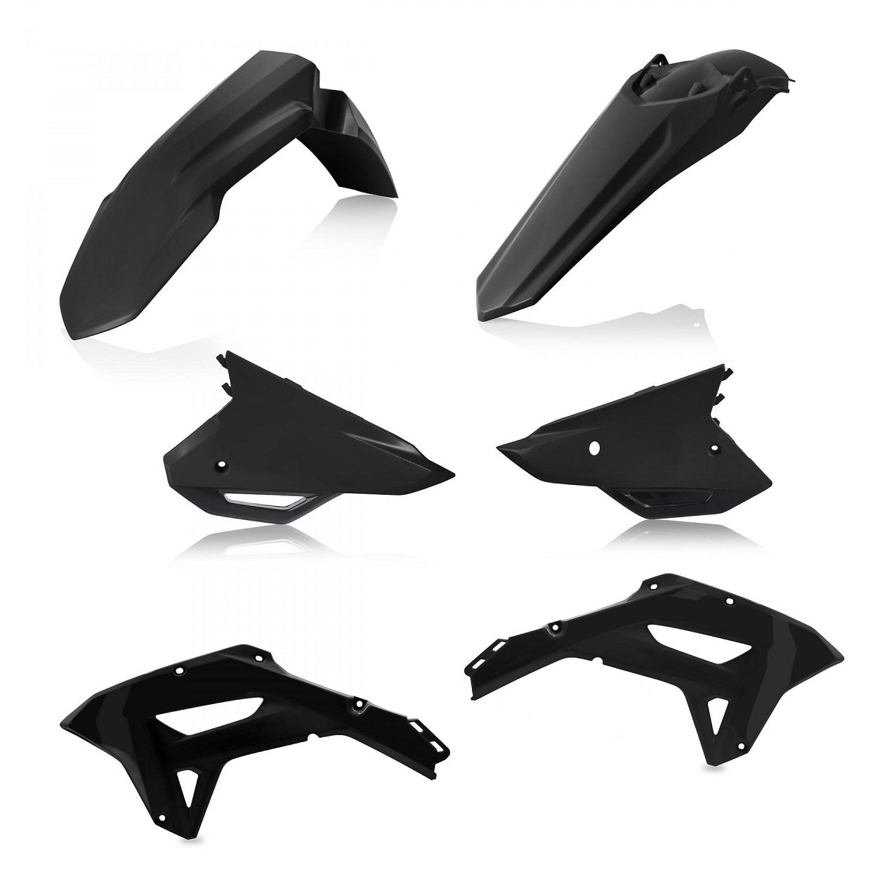Acerbis Plastik Kit passend für Honda schwarz / 4tlg.