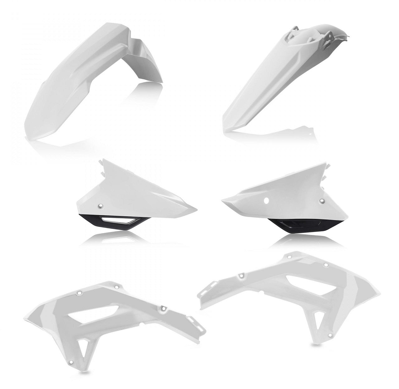 Acerbis Plastik Kit passend für Honda weiß-schwarz / 4tlg.