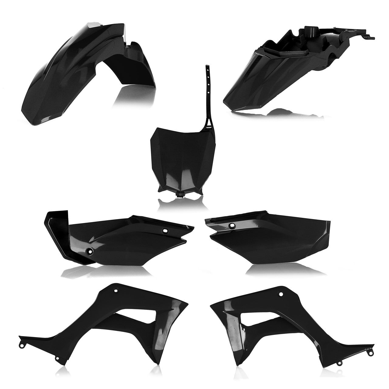 Acerbis Plastik Full Kit passend für Honda schwarz / 5tlg.