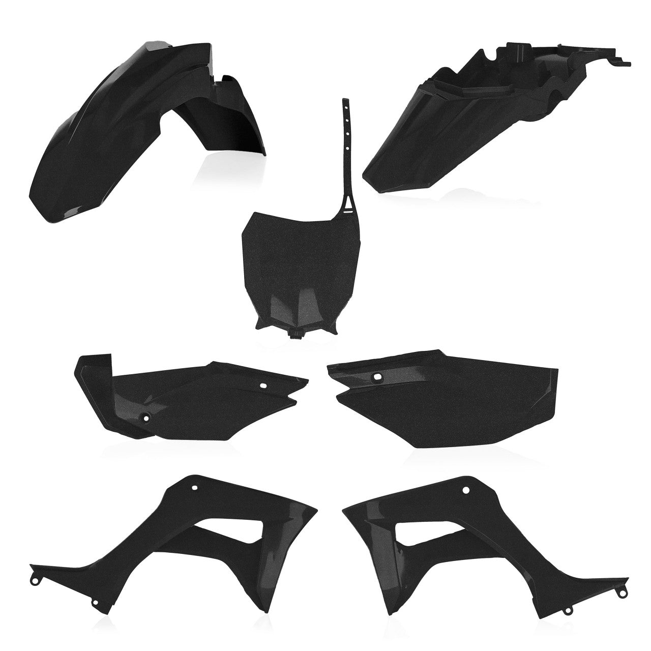 Acerbis Plastik Full Kit passend für Honda schwarz3 / 5tlg.