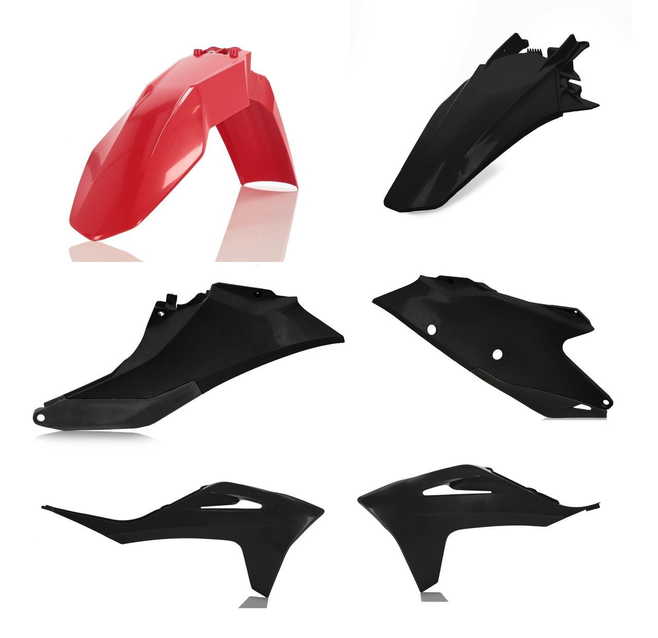 Acerbis Plastik Kit passend für GasGas rot-schwarz / 4tlg.