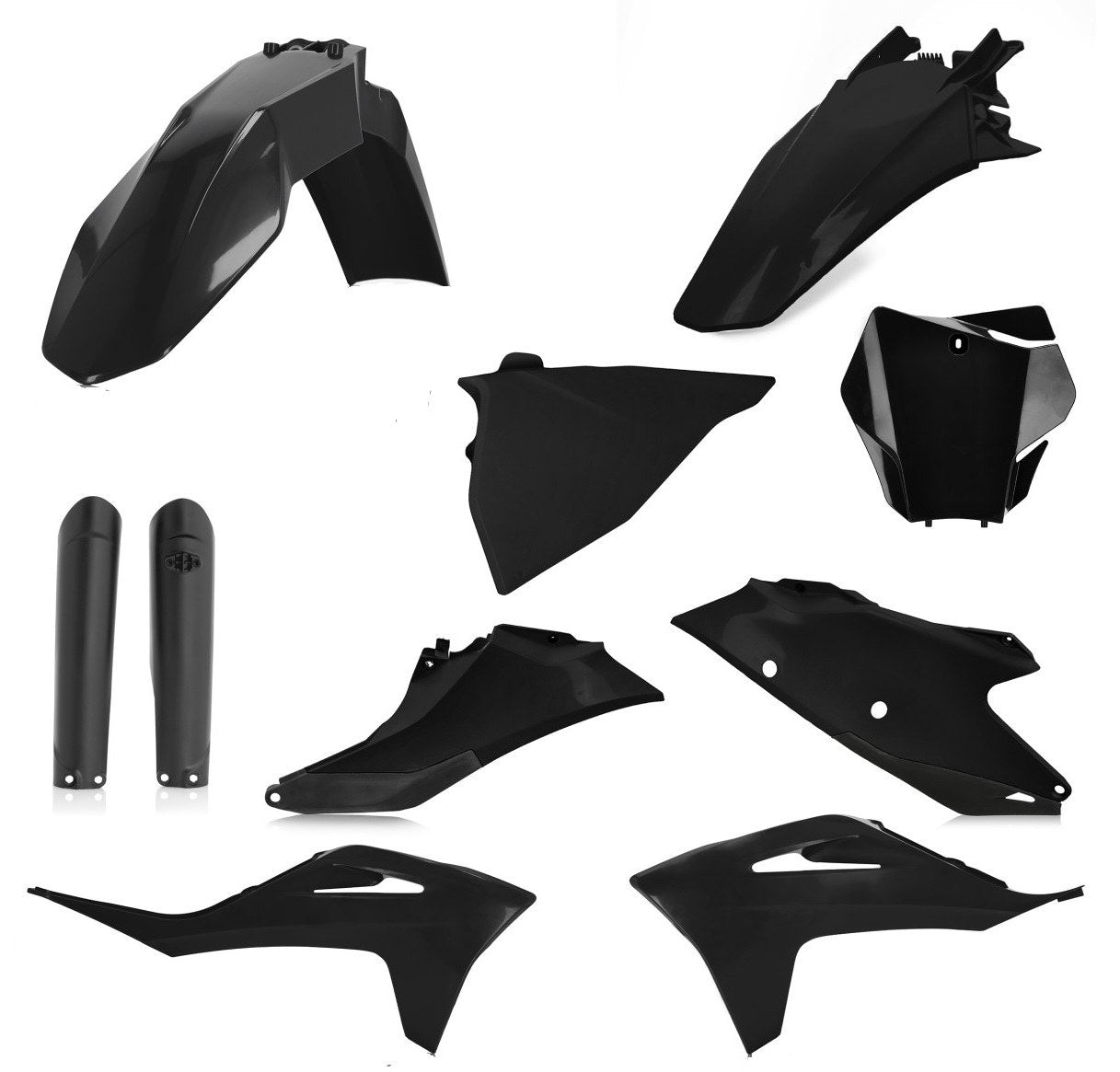 Acerbis Plastik Full Kit passend für GasGas schwarz / 7tlg.