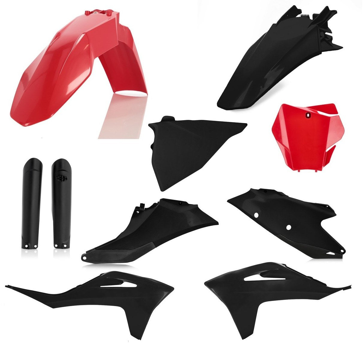 Acerbis Plastik Full Kit passend für GasGas rot-schwarz / 7tlg.