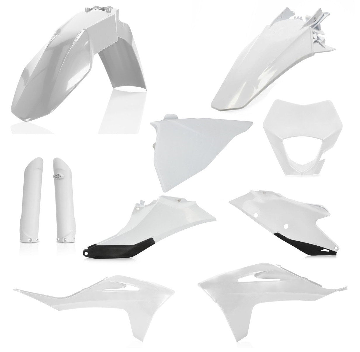 Acerbis Plastik Full Kit passend für GasGas weiß-schwarz / 7tlg.