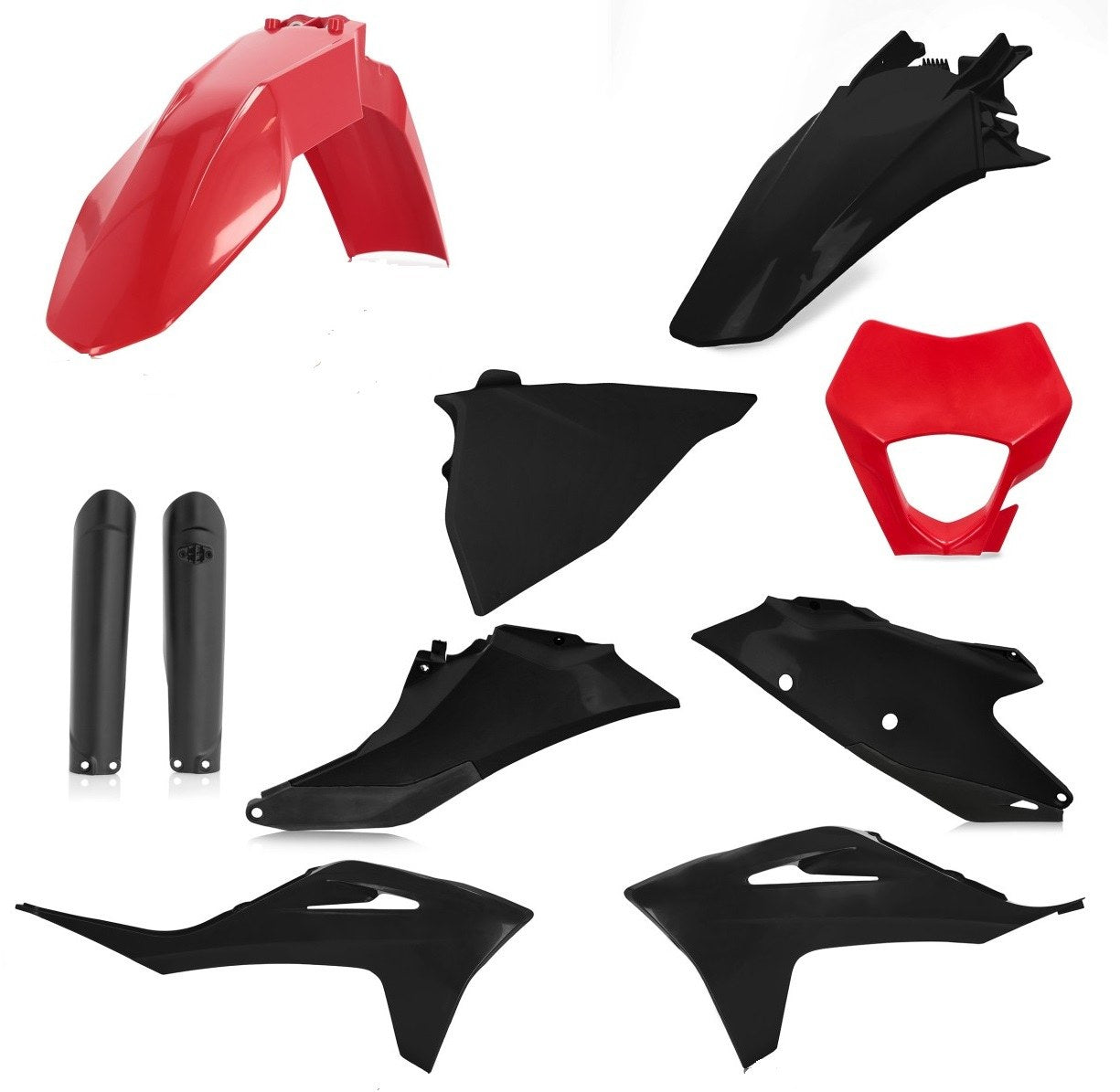 Acerbis Plastik Full Kit passend für GasGas rot-schwarz / 7tlg.