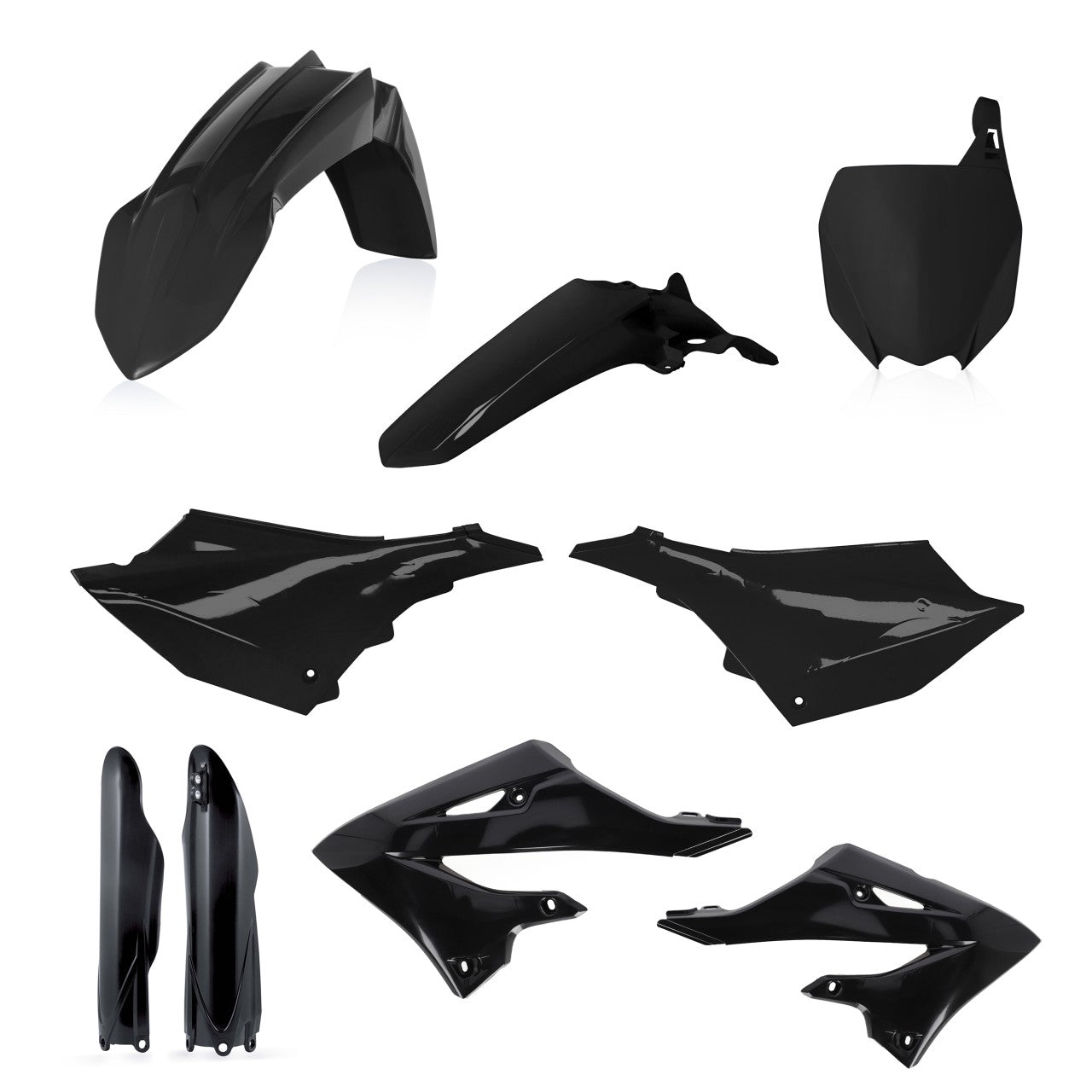 Acerbis Plastik Full Kit passend für Yamaha schwarz / 6tlg.