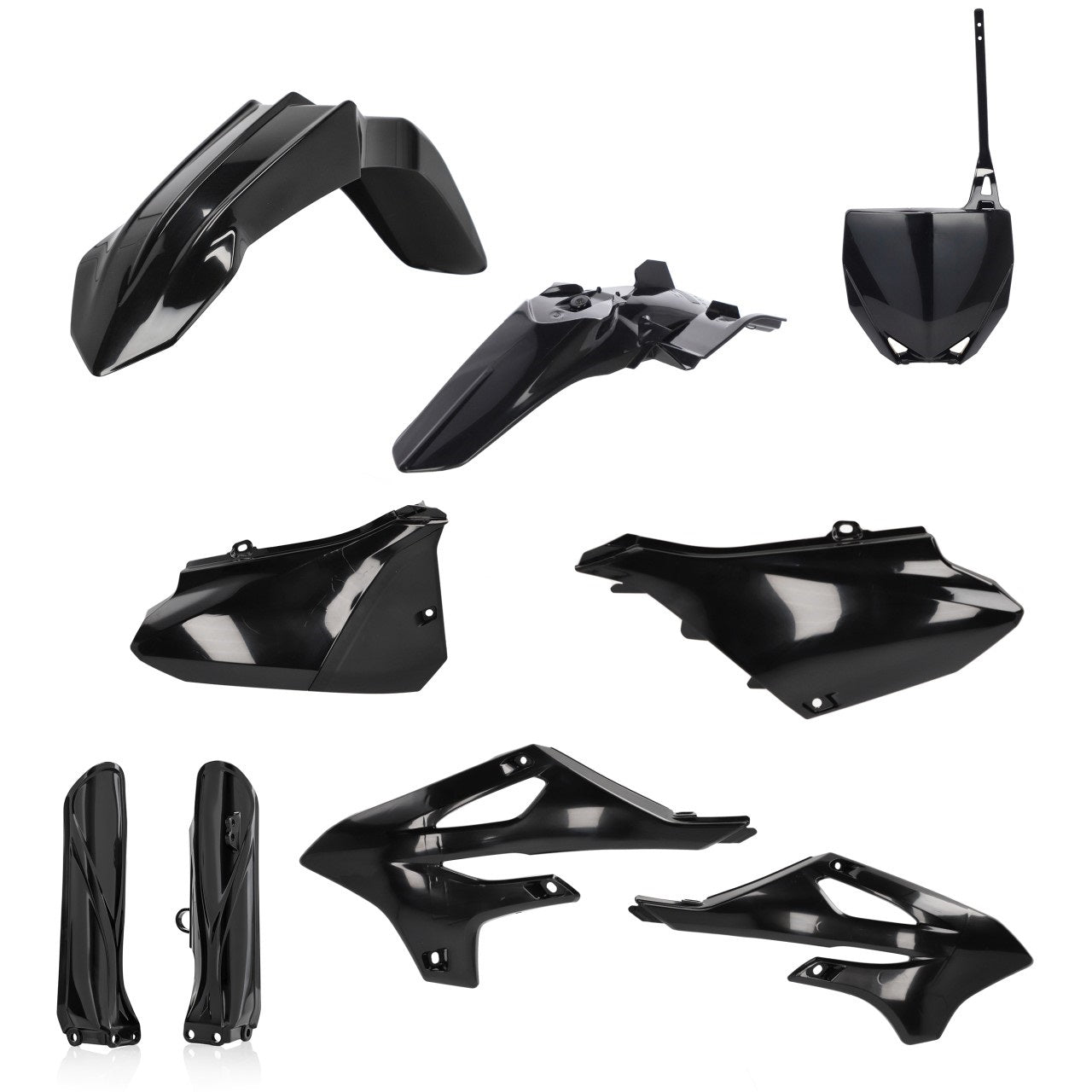 Acerbis Plastik Full Kit passend für Yamaha schwarz / 6tlg.