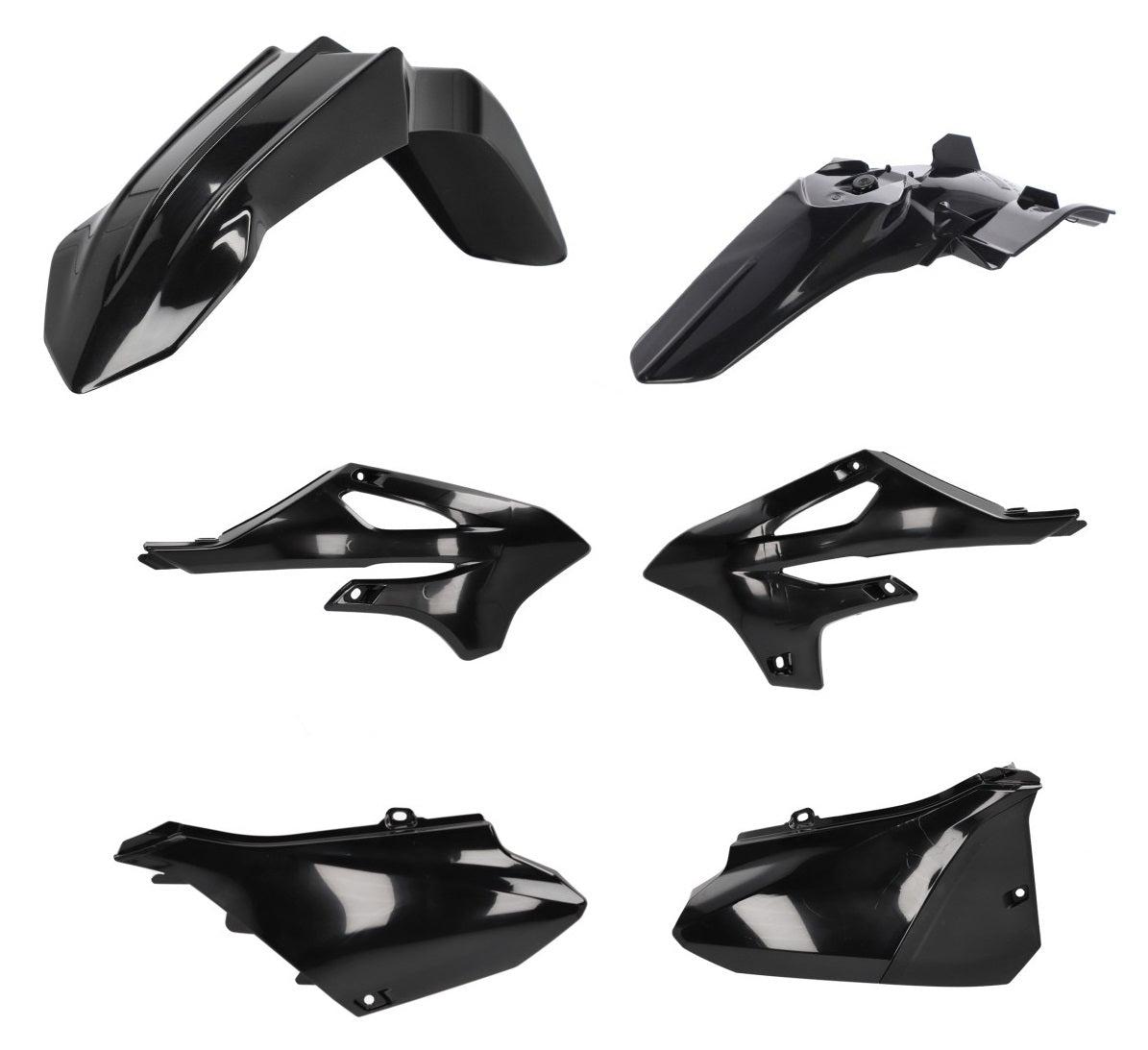 Acerbis Plastik Kit passend für Yamaha schwarz / 4tlg.