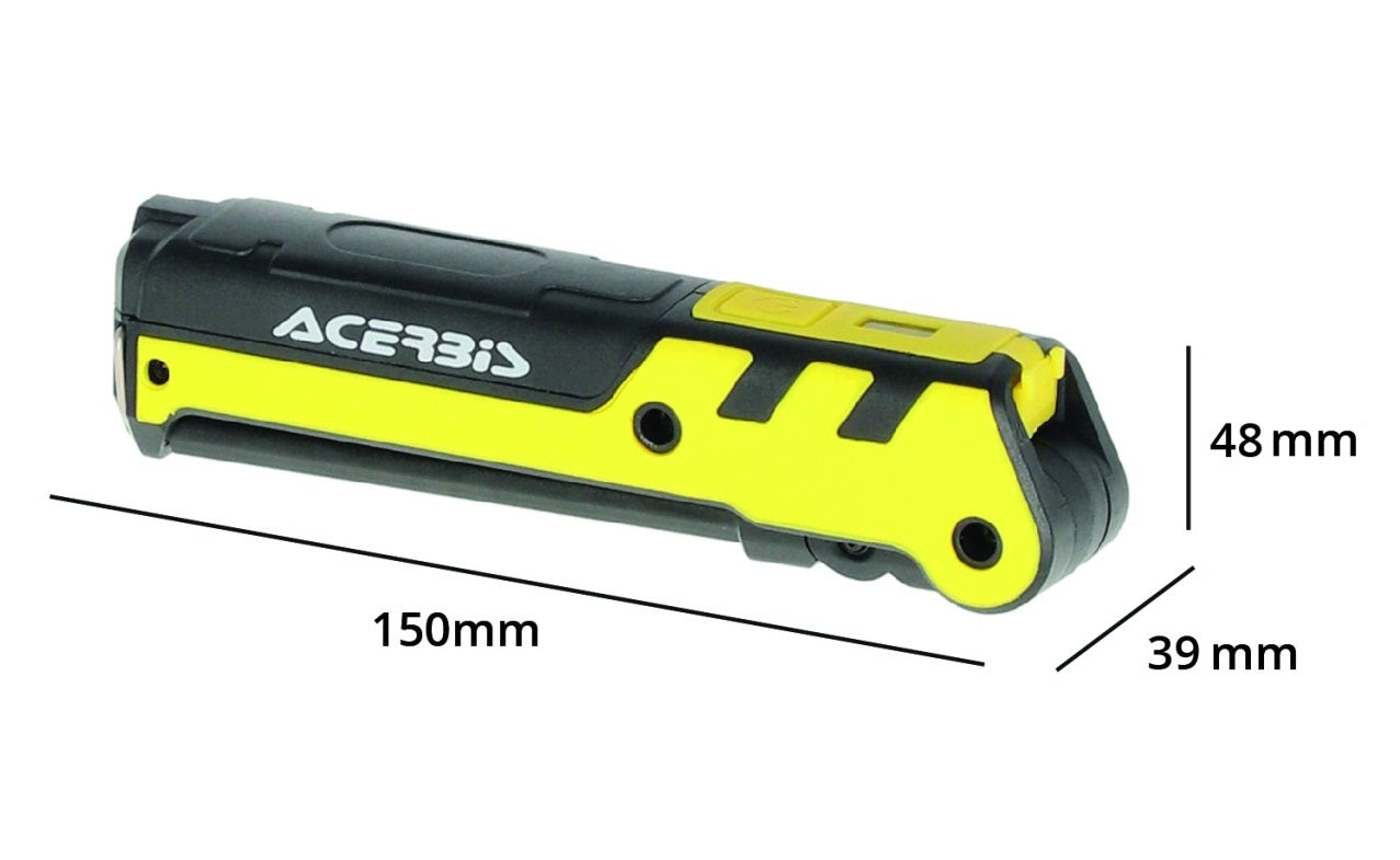 Acerbis work lamp Flame black-yellow