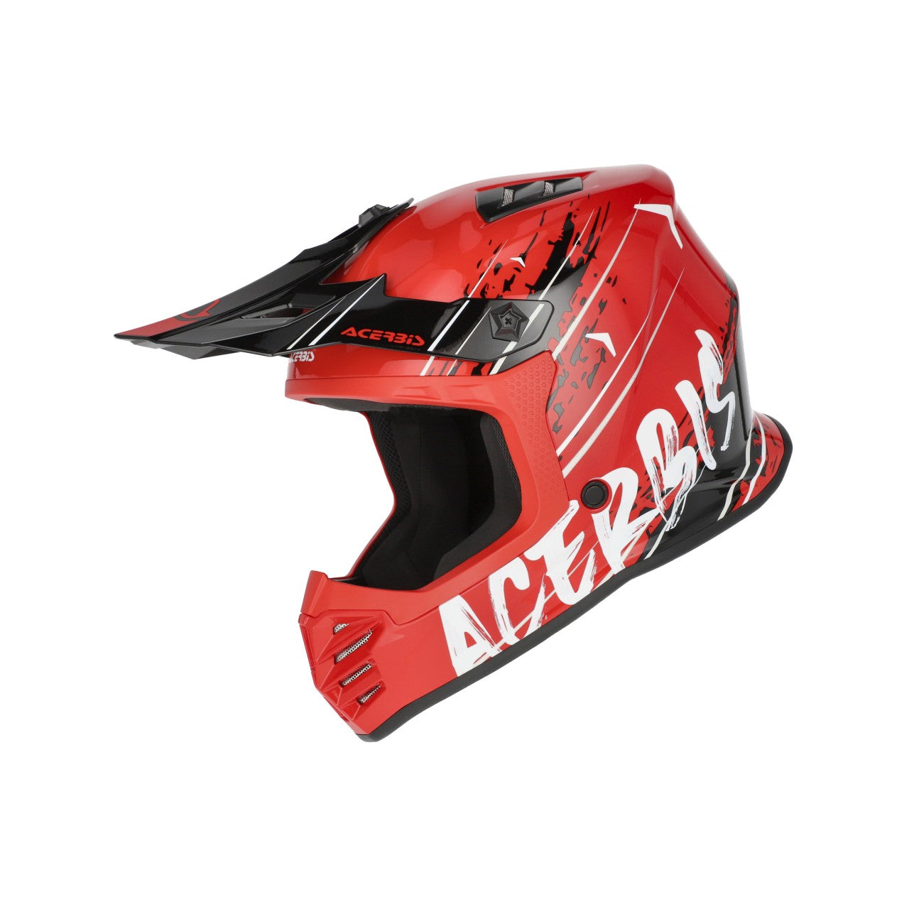 Acerbis Helm Profile Junior schwarz-rot glossy
