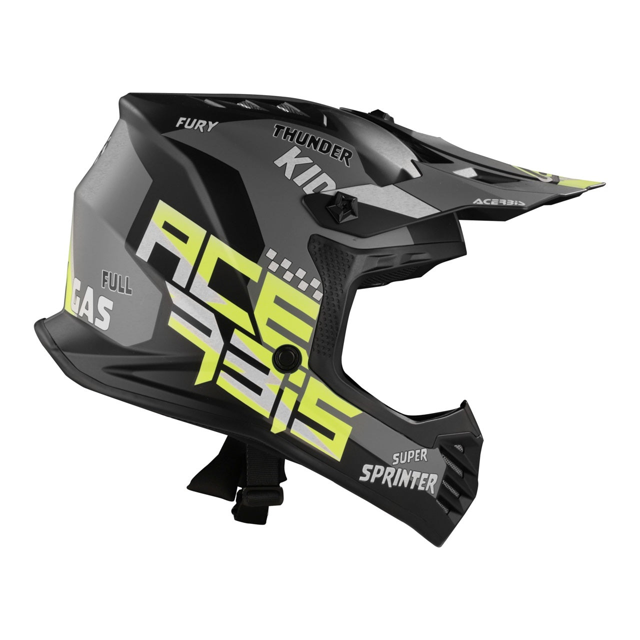 Acerbis Helm Profile Junior schwarz-gelb-fluo matt