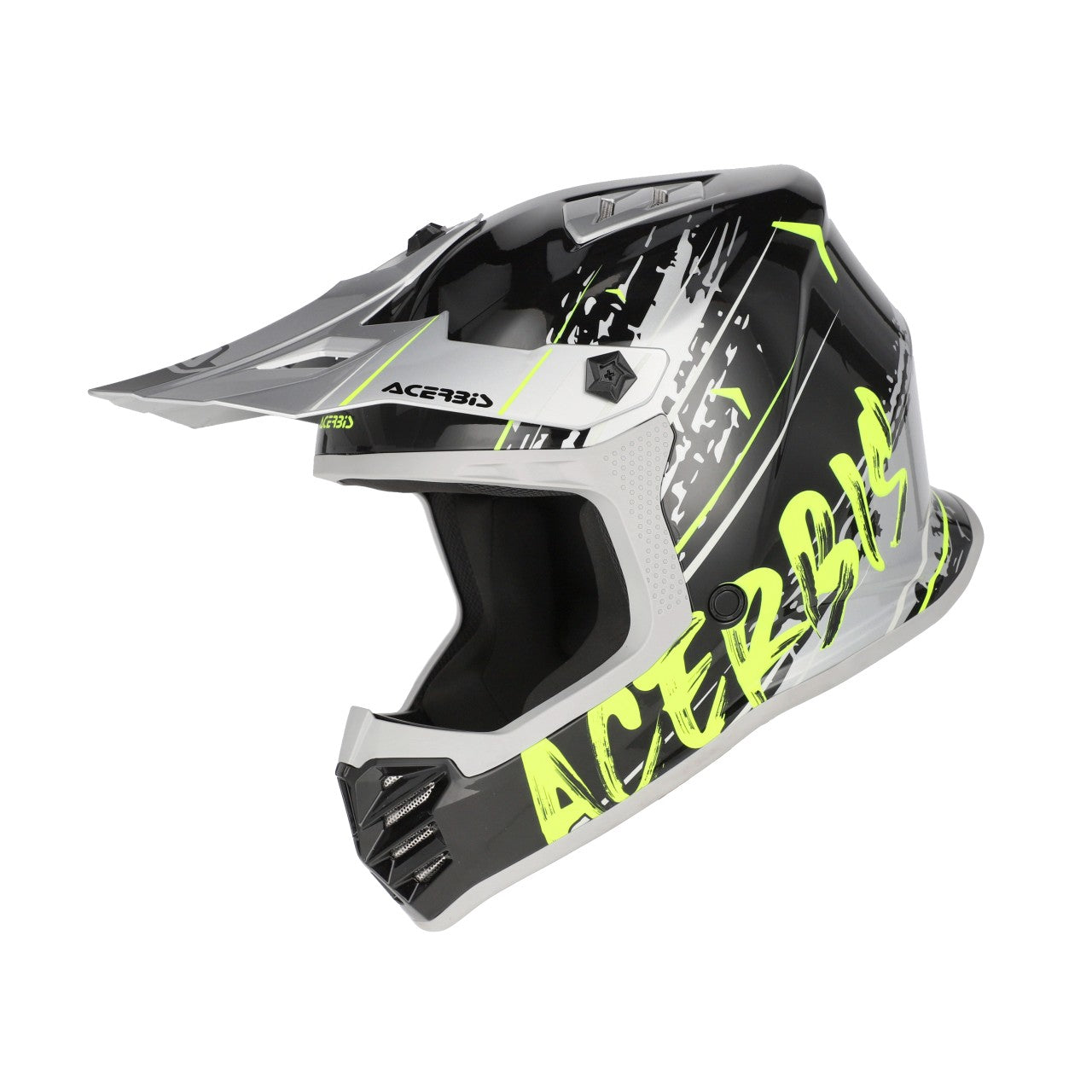 Acerbis Helm Profile Junior schwarz-gelb-fluo glossy