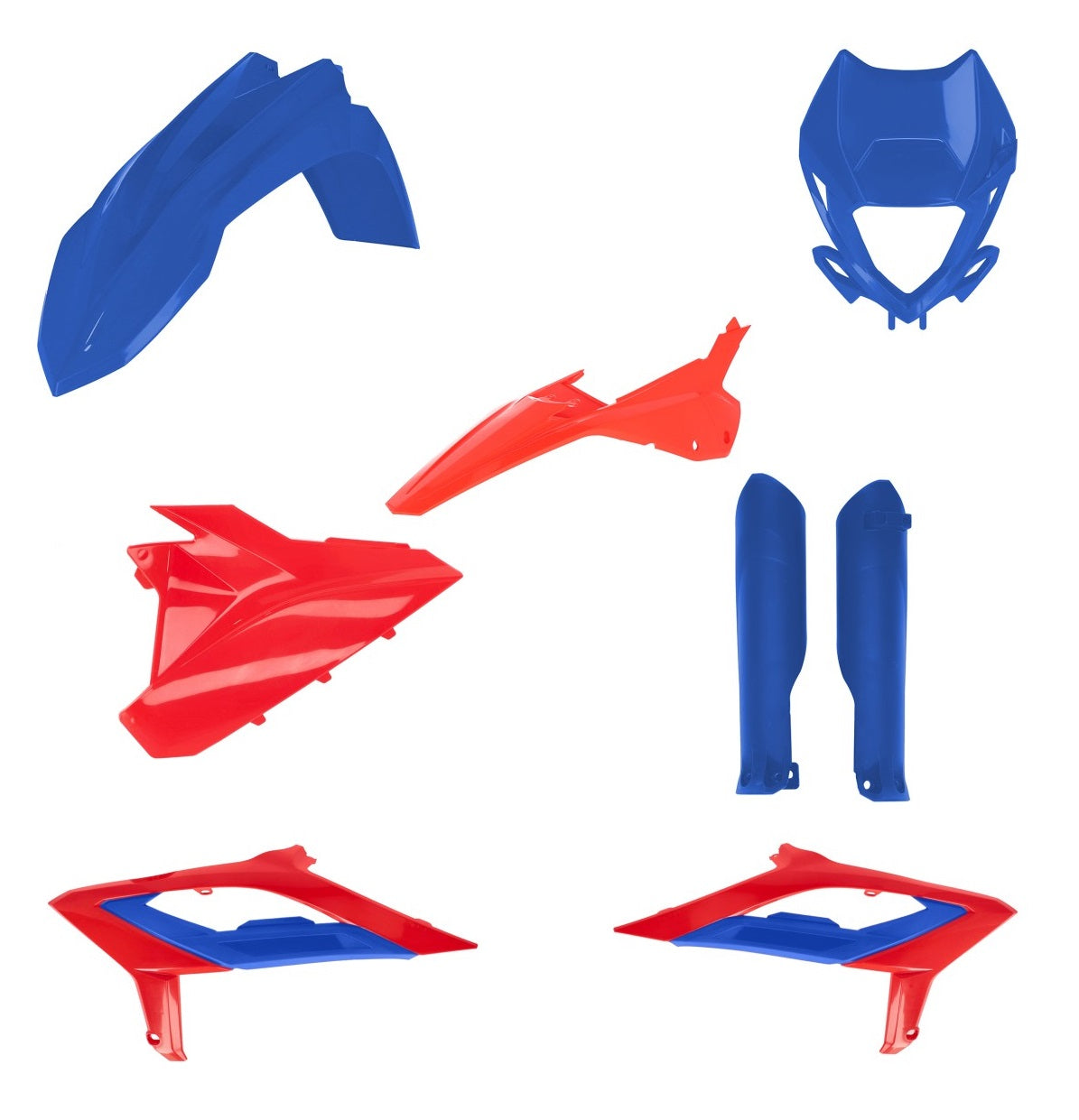 Acerbis plastic full kit suitable for Beta red-blue / 6 pcs.