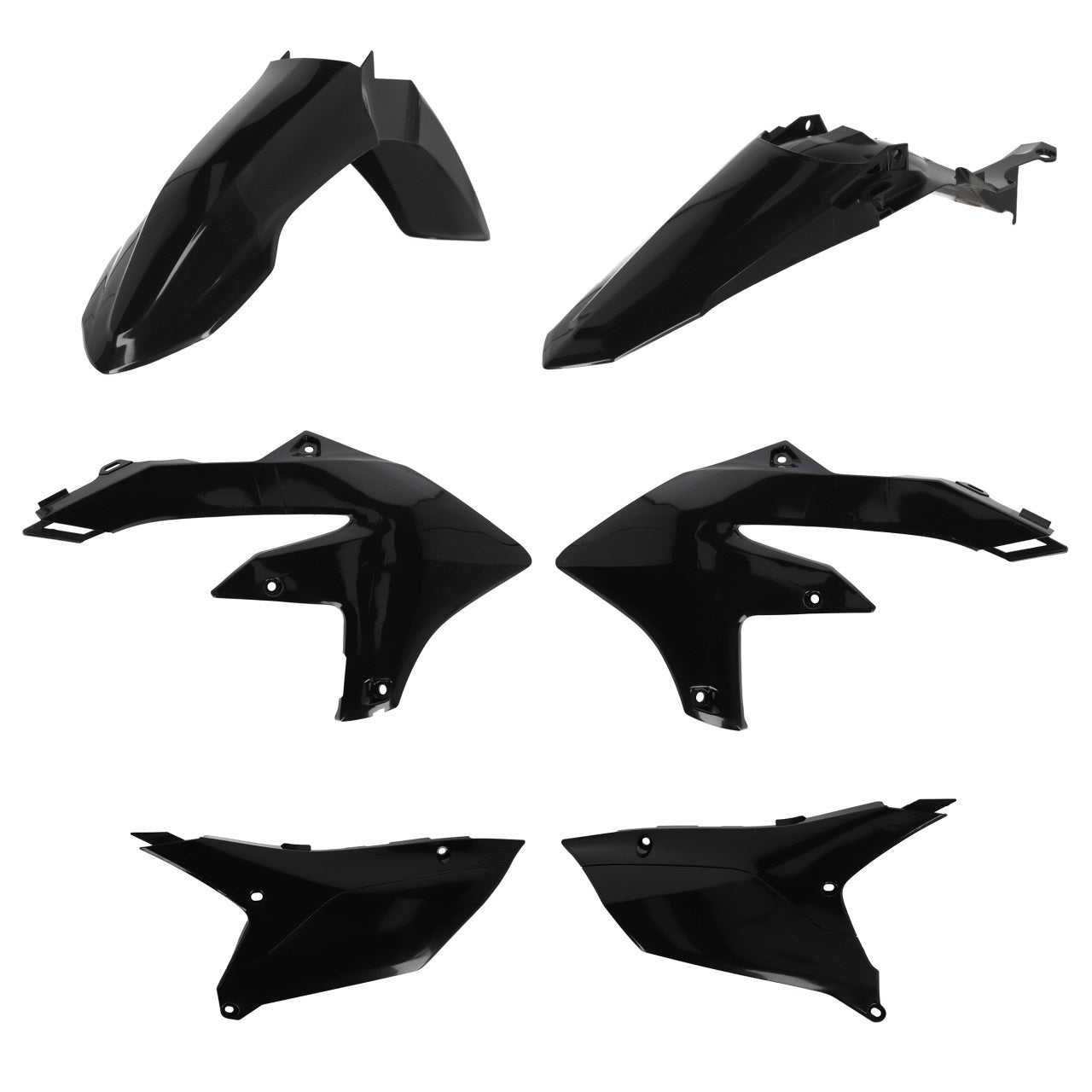 Acerbis Plastik Kit passend für Yamaha schwarz / 4tlg.