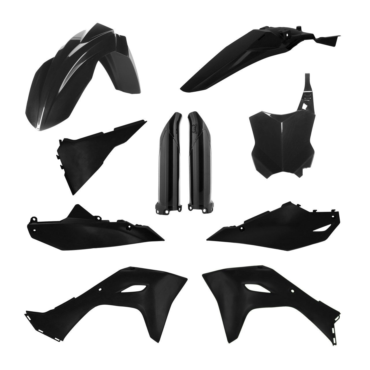 Acerbis Plastik Full Kit passend für Kawasaki schwarz / 7tlg.