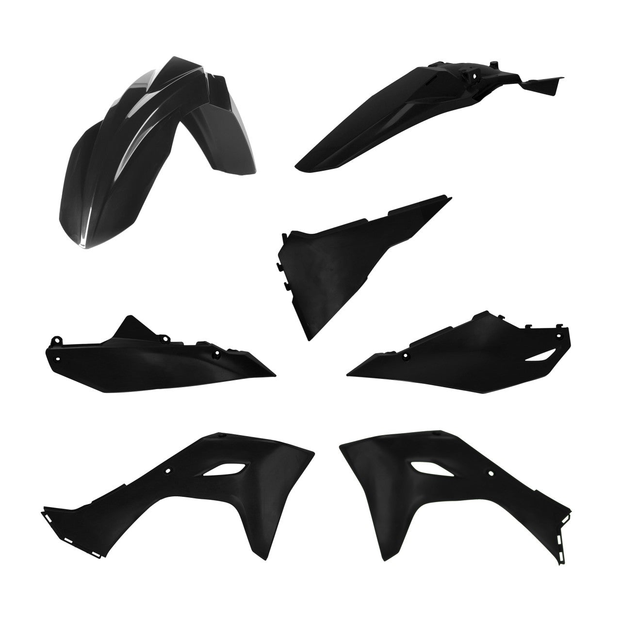 Acerbis Plastik Kit passend für Kawasaki schwarz / 5tlg.