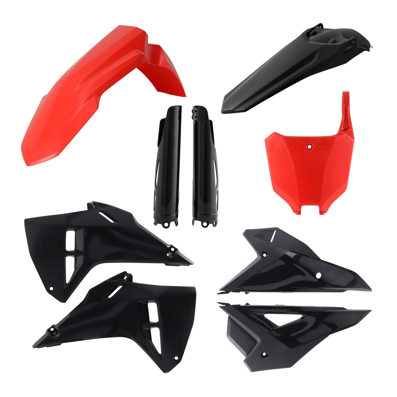 Acerbis Plastik Full Kit passend für Honda rot-schwarz / 6tlg.