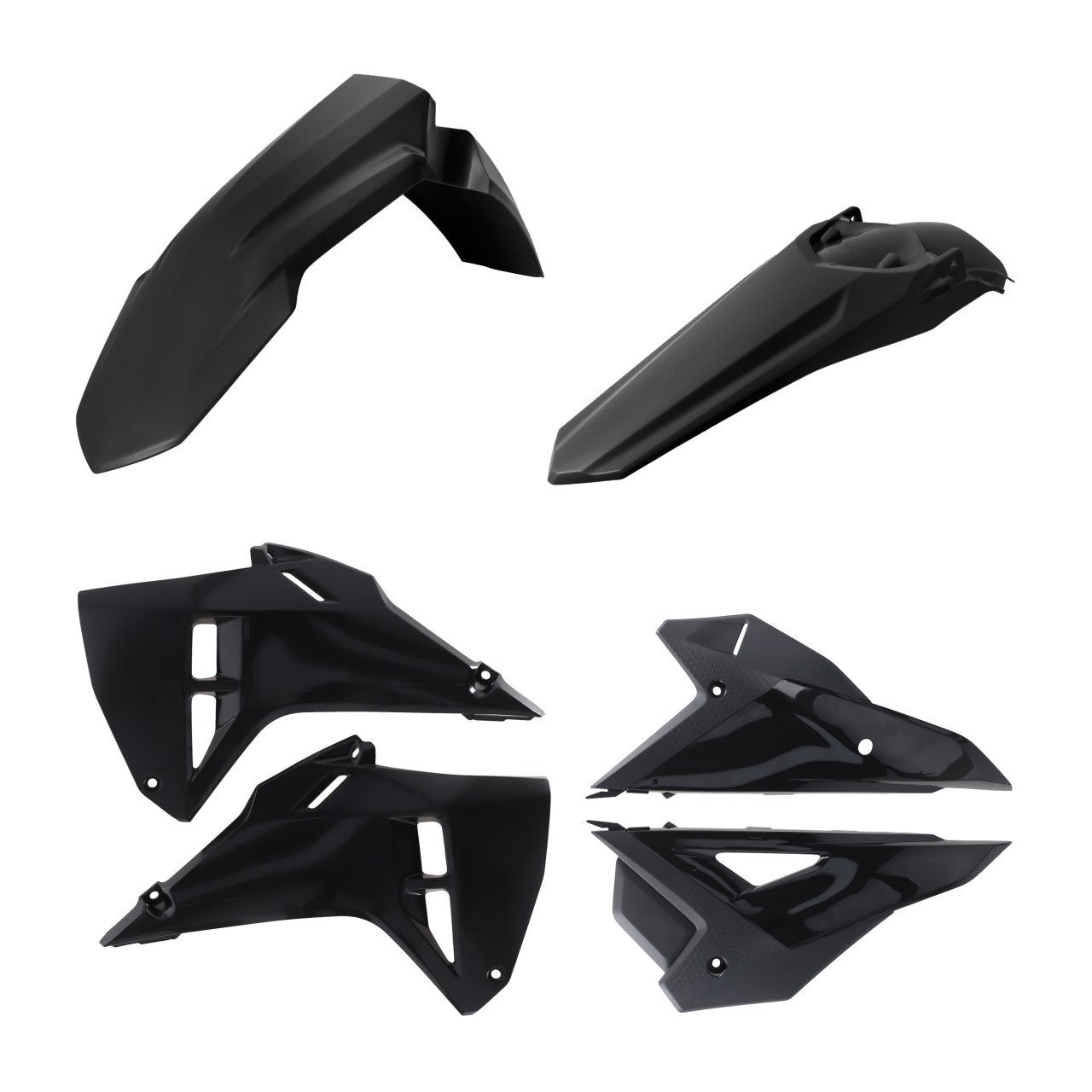 Acerbis Plastik Kit passend für Honda schwarz / 4tlg.