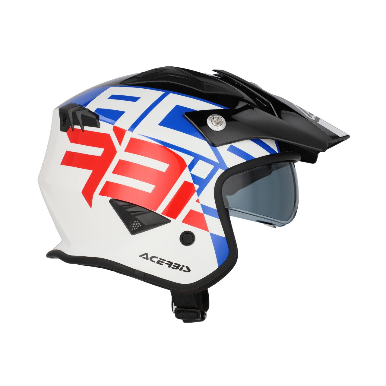 Acerbis Helm Jet Aria 2206 Sport weiß-blau-rot glossy