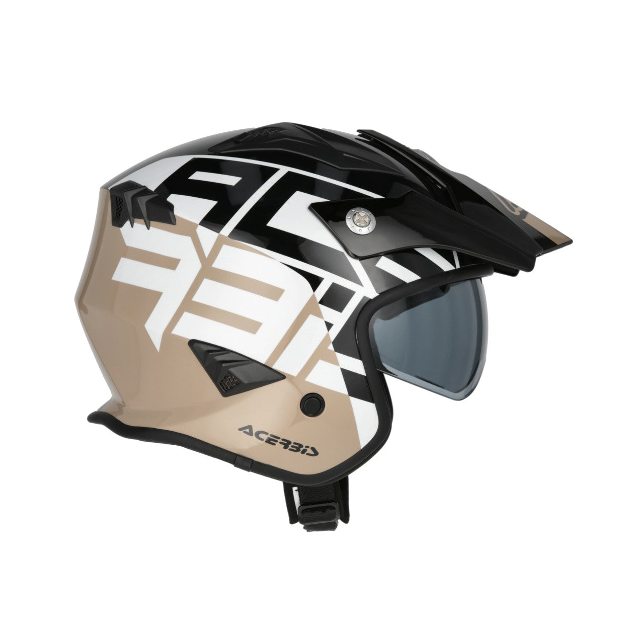 Acerbis Helm Jet Aria 2206 Sport schwarz-braun glossy