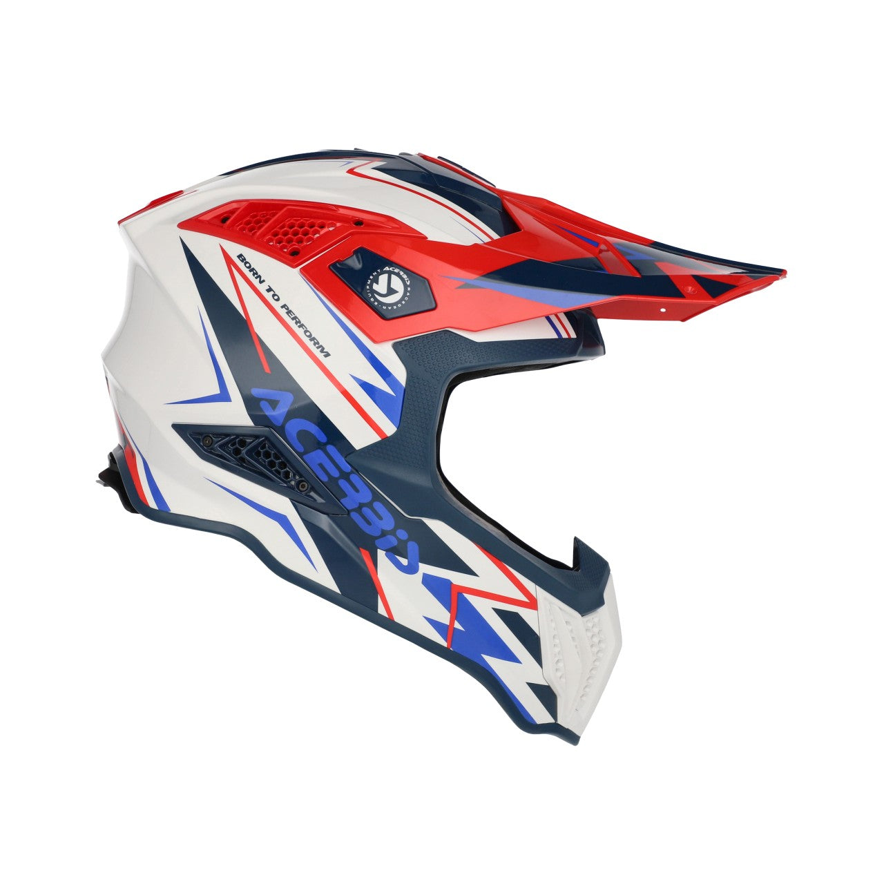 Acerbis Helm Airstrike-X weiß-blau-rot glossy