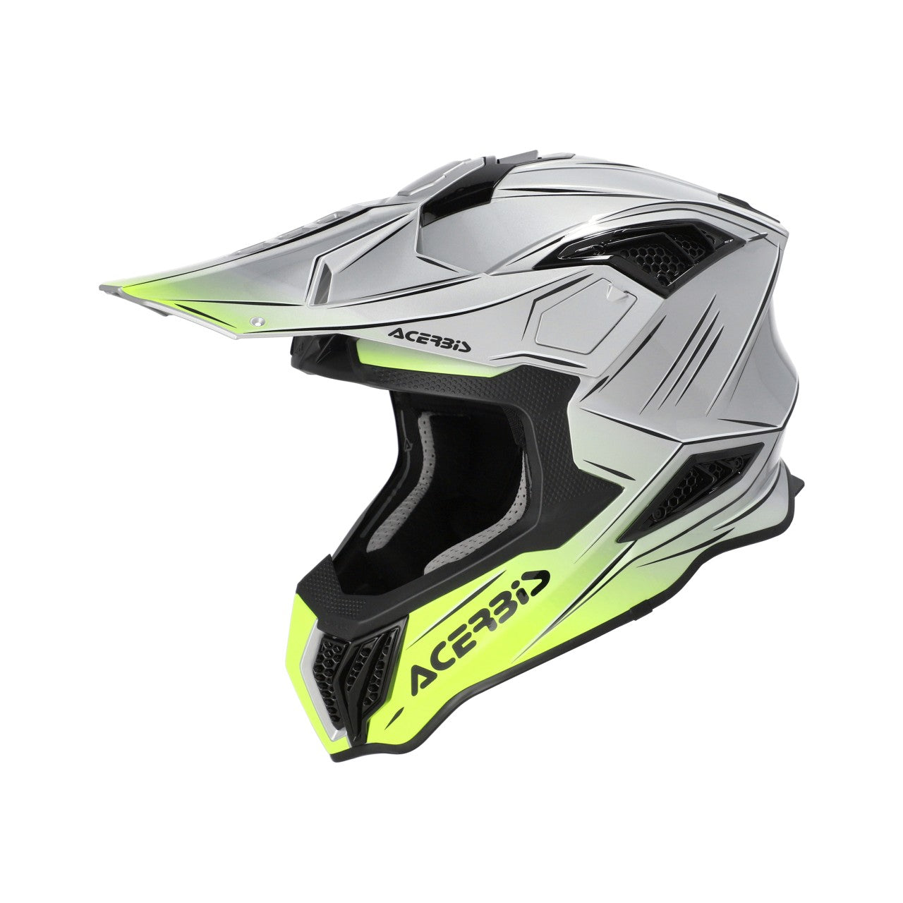 Acerbis Helm Airstrike-X grau-gelb-fluo glossy