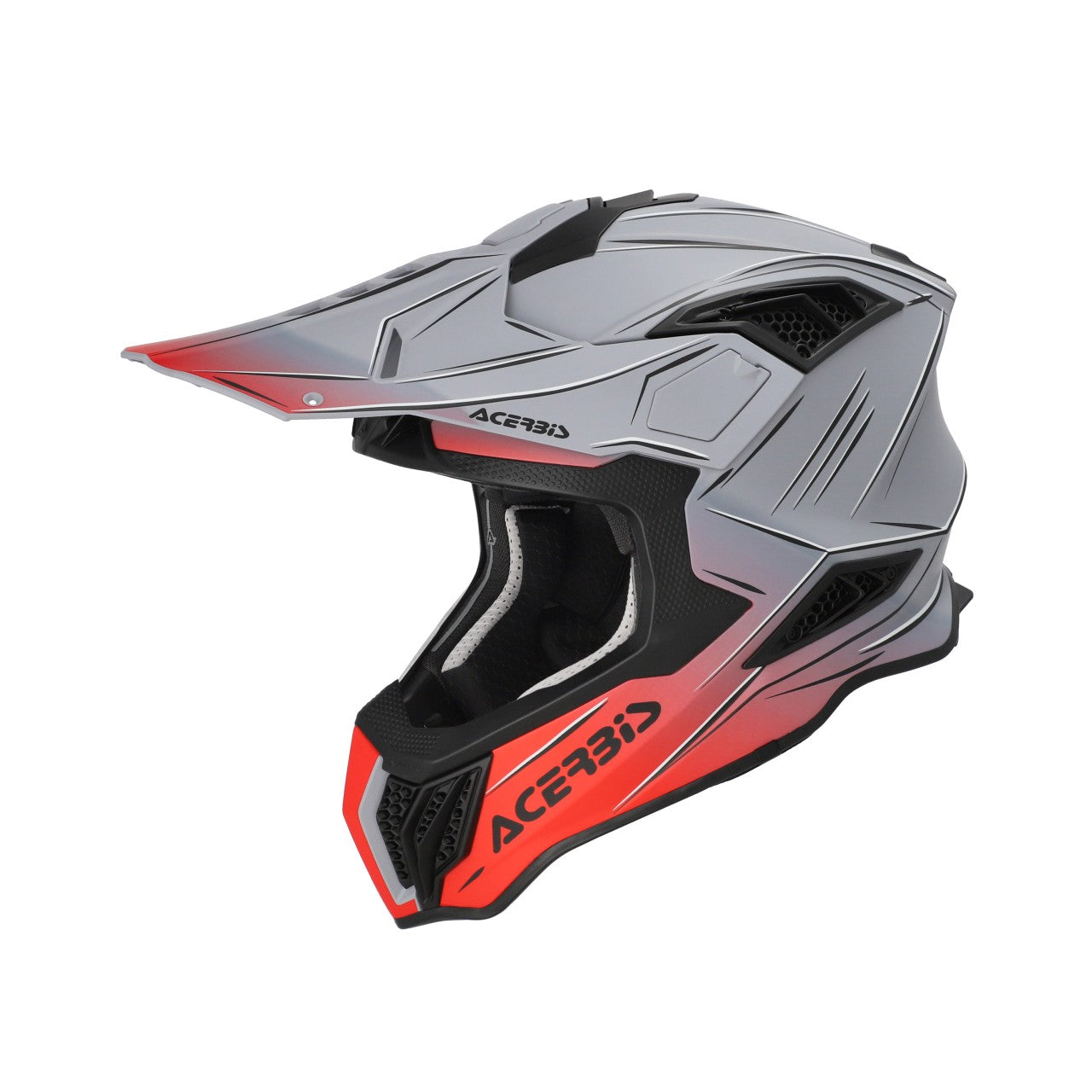Acerbis Helm Airstrike-X grau-rot matt