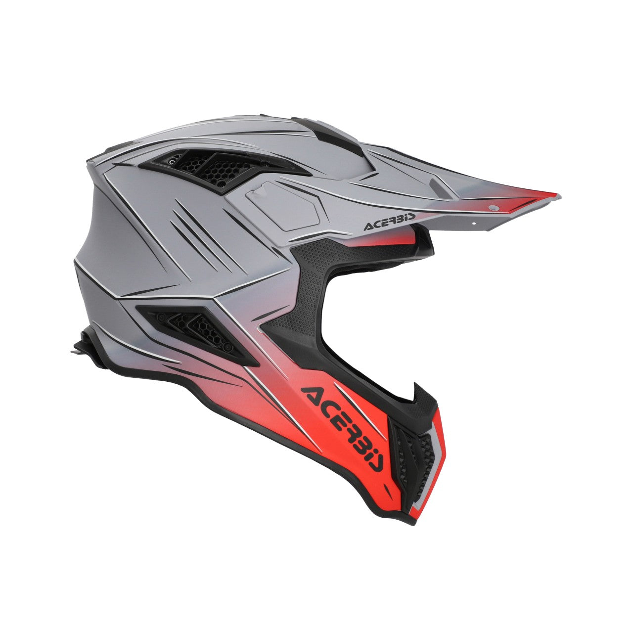 Acerbis Helm Airstrike-X grau-rot matt