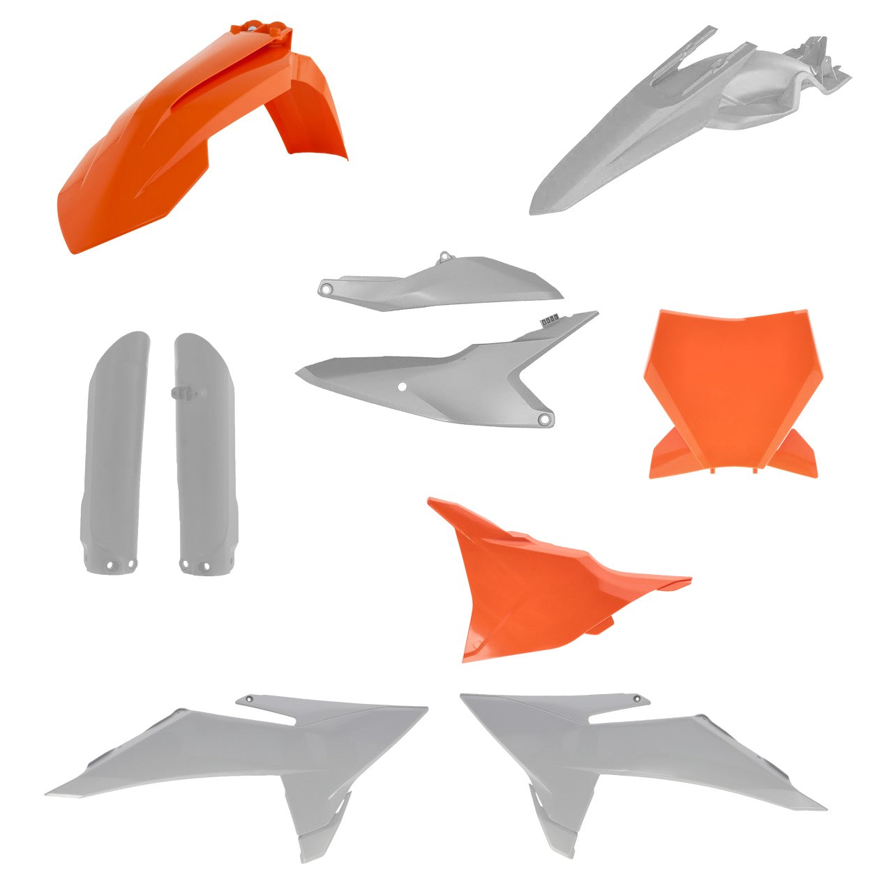 Acerbis Plastik Full Kit passend für KTM orange-grau / 7tlg.