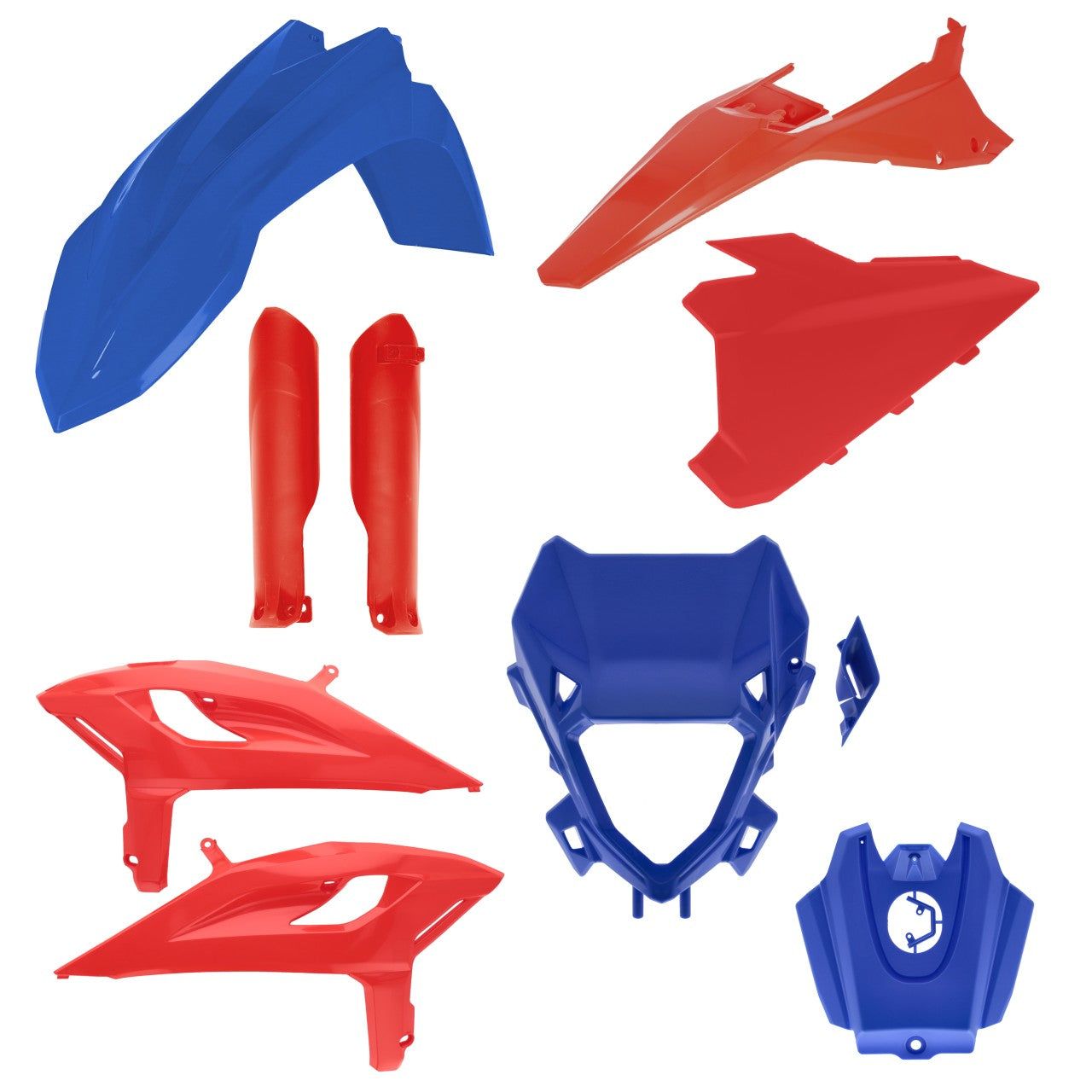 Acerbis Plastik Full Kit passend für Beta rot-blau / 7tlg.