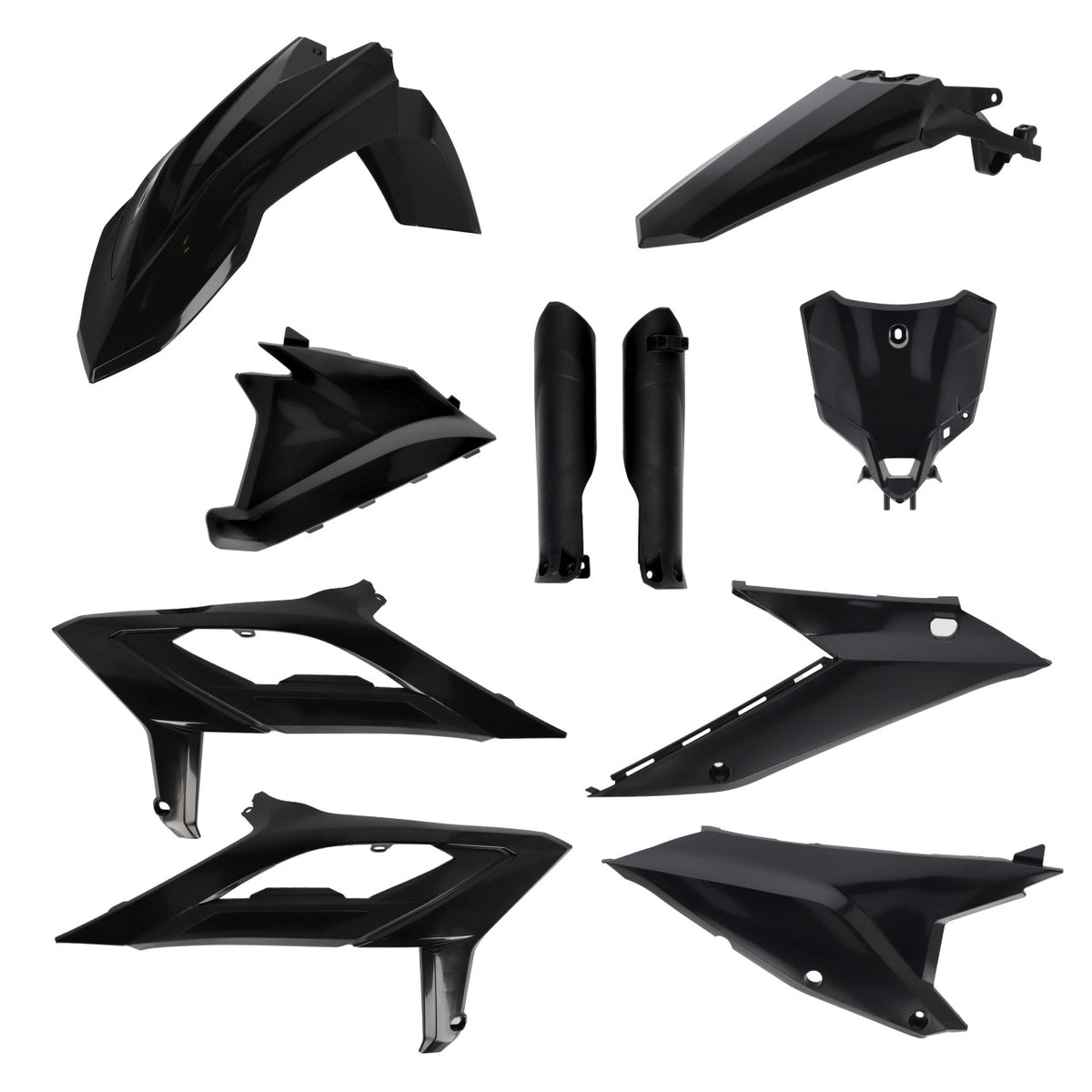 Acerbis Plastic Full Kit for Beta, black / 7-piece