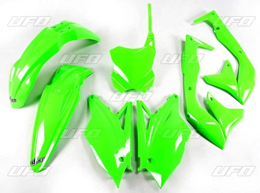 UFO Plastik Kit passend für Kawasaki grün-fluo / 5tlg.