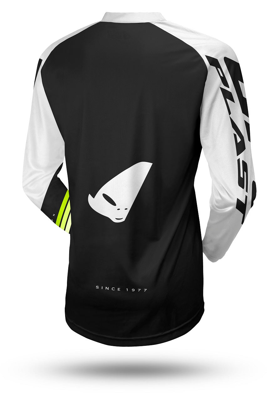 SALE% - UFO Jersey Horizon schwarz-weiß-gelb-fluo