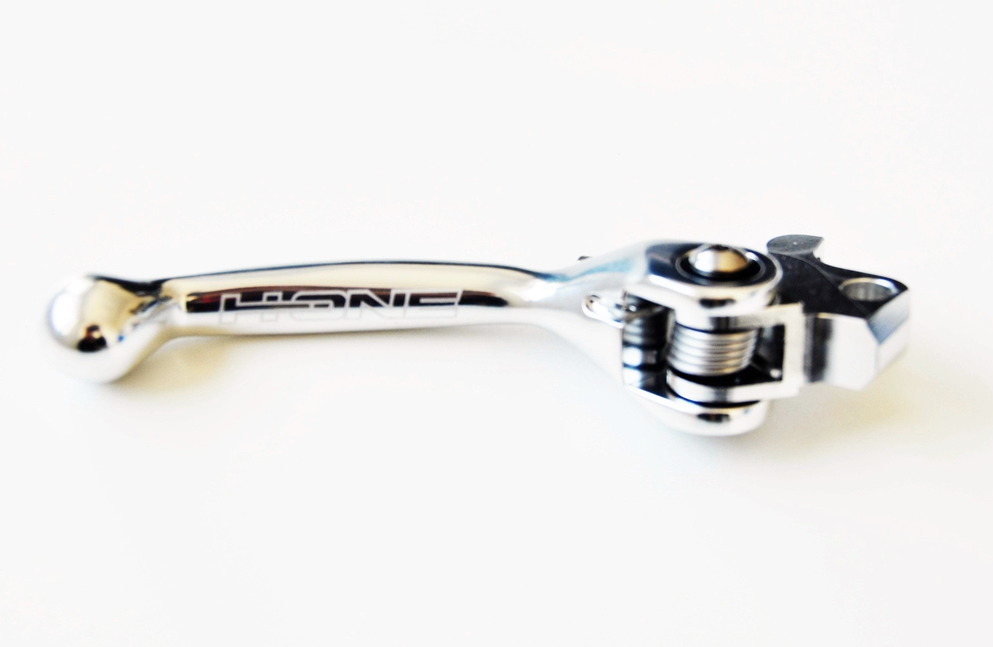 H-ONE Bremshebel Flex passend für Yamaha / Kawasaki / Fantic silber // Nissin