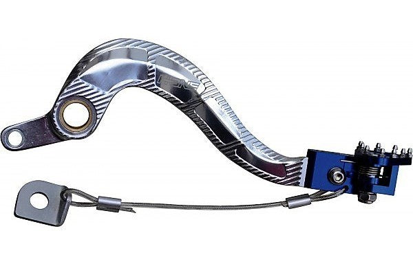 SALE% - H-ONE Fußbremshebel Race passend für Yamaha silber-blau