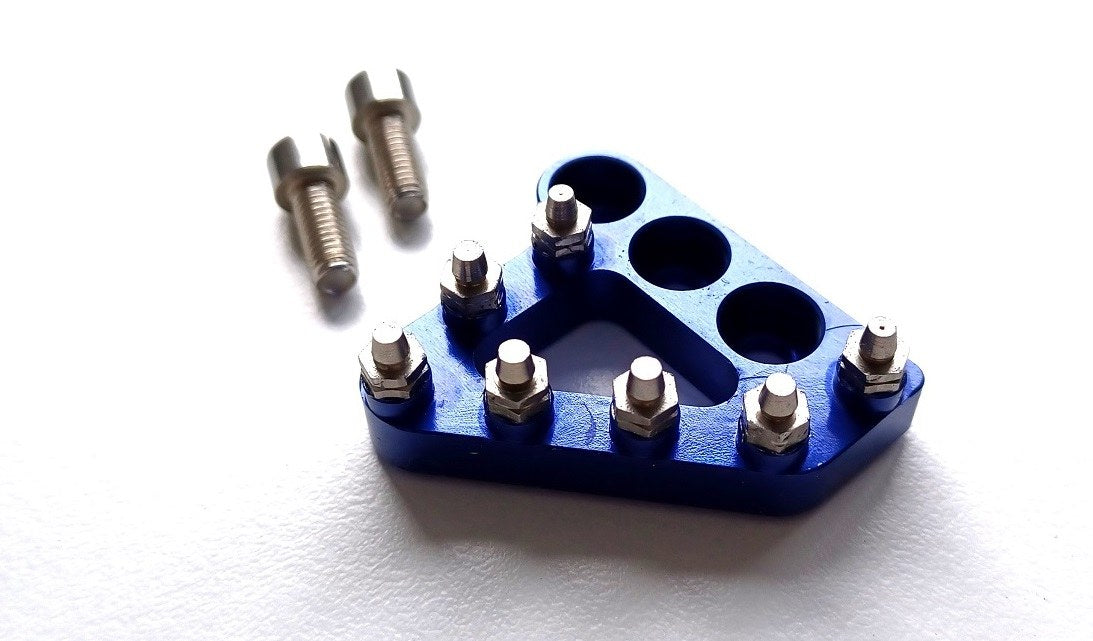 H-ONE Endstück Fußbremshebel ALU passend für Beta blau