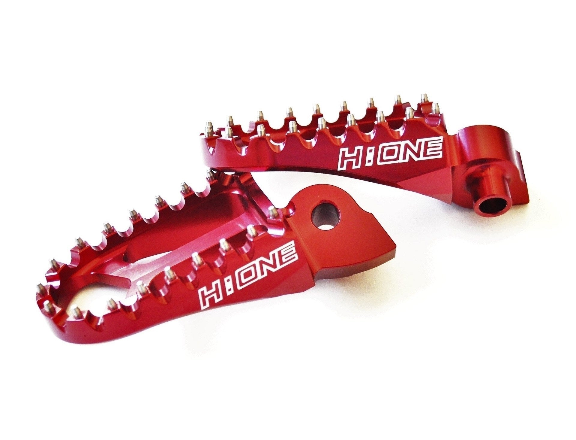 H-ONE Fußrasten Y10 passend für KTM / Husqvarna / Beta / Sherco rot