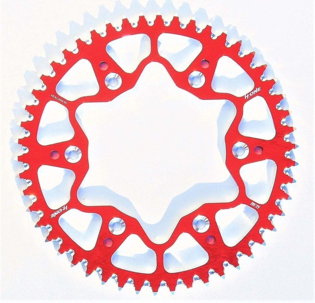 H-ONE Kettenrad Alu V2 passend für Honda / Beta rot