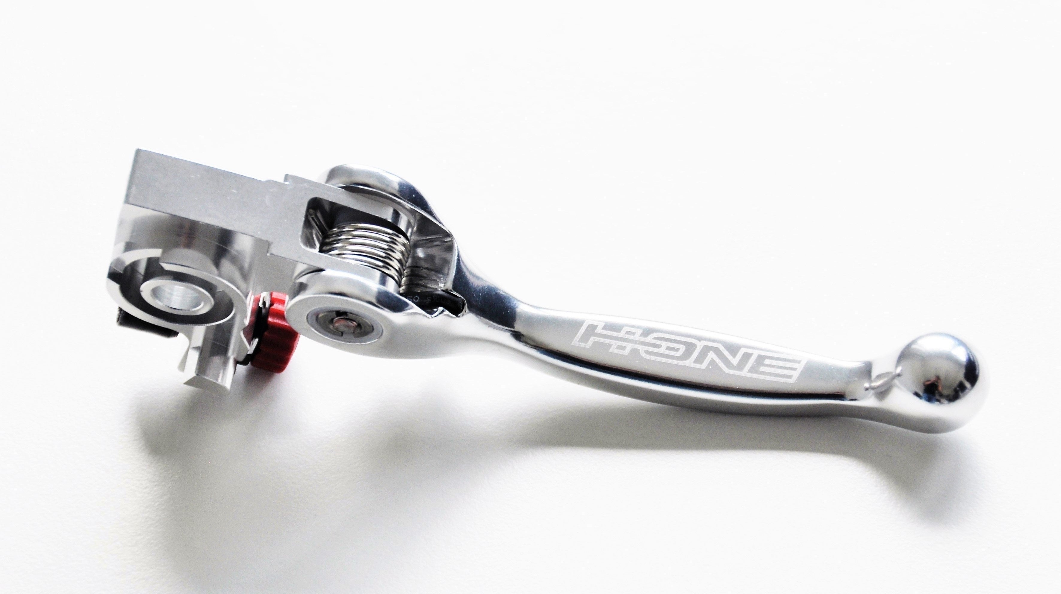 H-ONE Kupplungshebel Flex passend für KTM / Husqvarna / Beta / TM / Sherco / Fantic / Brembo kurz silber