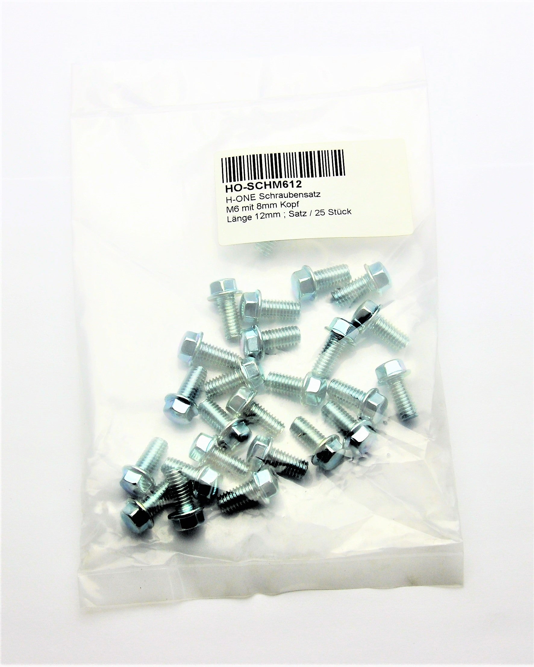 H-ONE screw set M6 / L12 silver