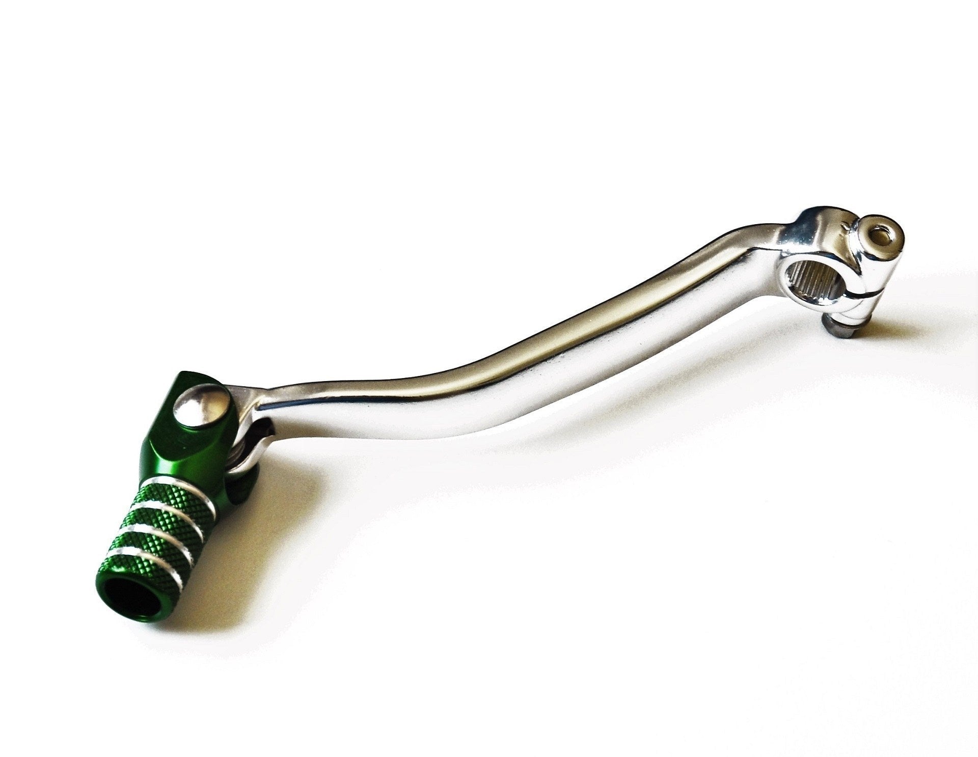 H-ONE Schalthebel Race passend für Kawasaki silber-grün