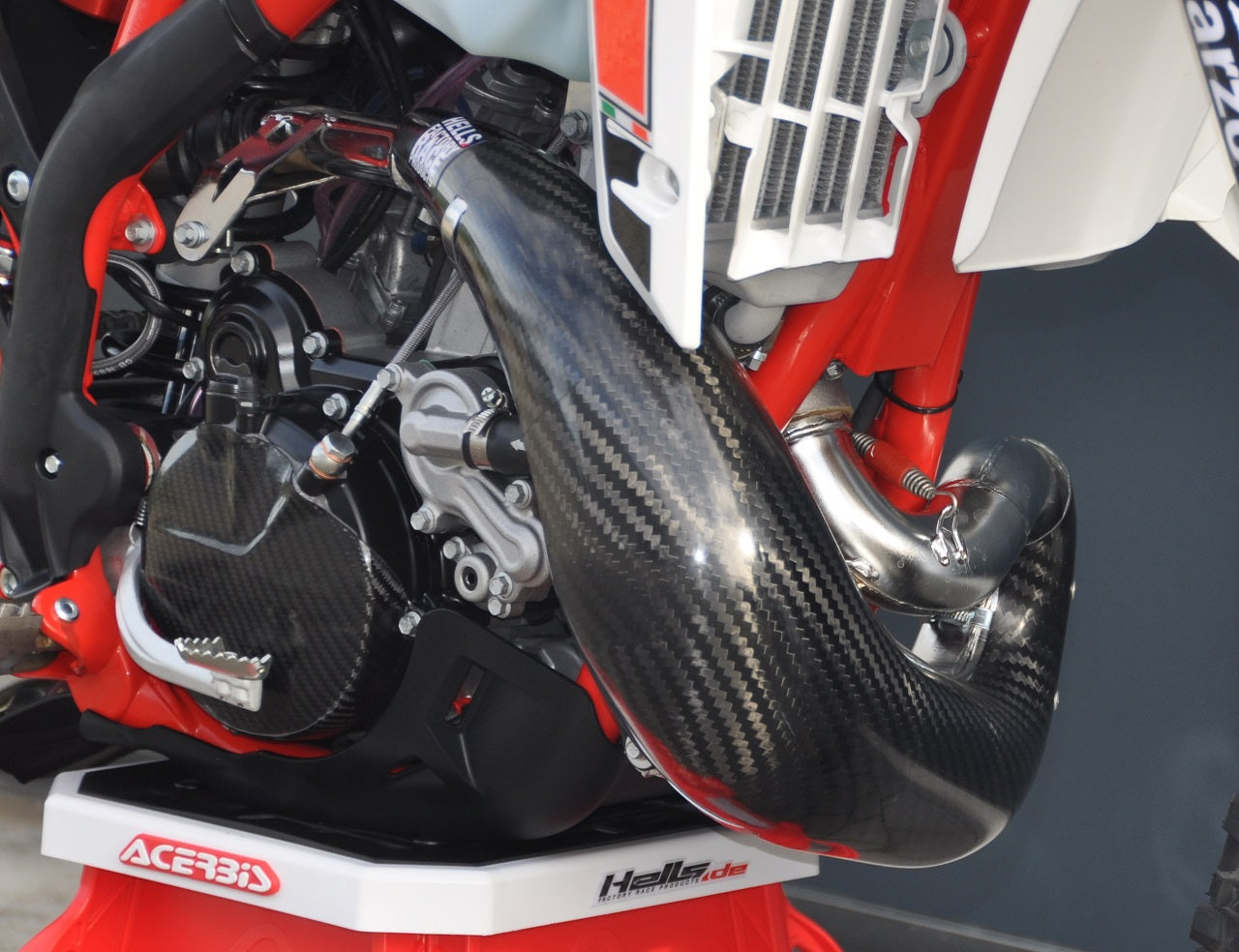 H-ONE Auspuff Schutz Carbon XXL OEM passend für Beta