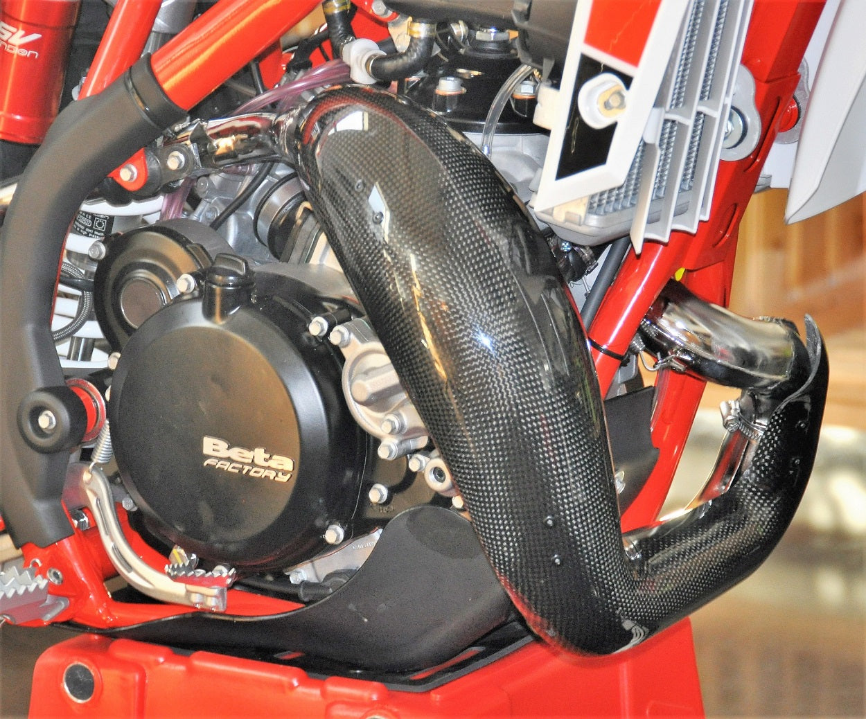 H-ONE Auspuff Schutz Carbon XXL OEM passend für Beta