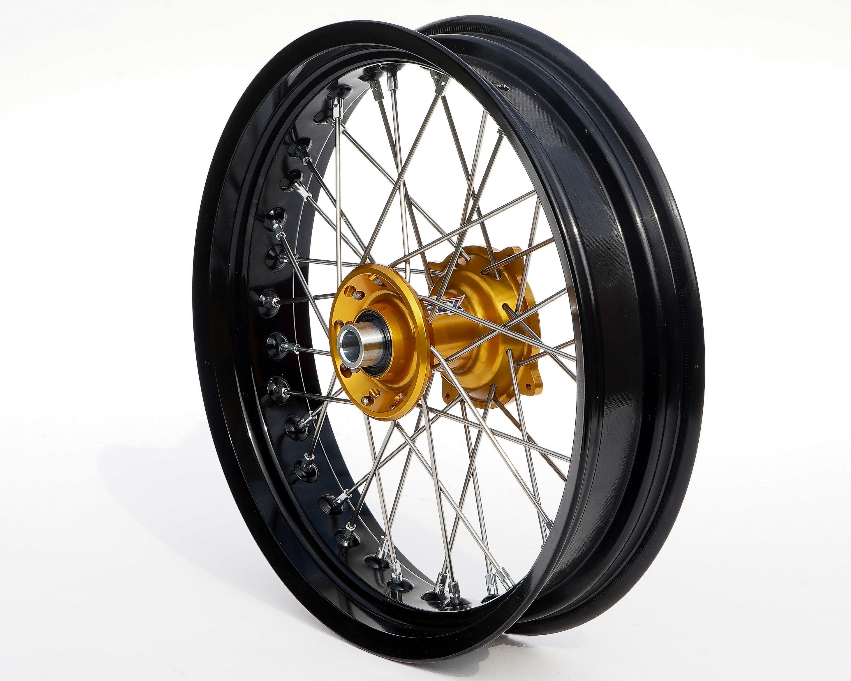 REX Rad 17x3.50 passend für Suzuki 22MM schwarz-gold