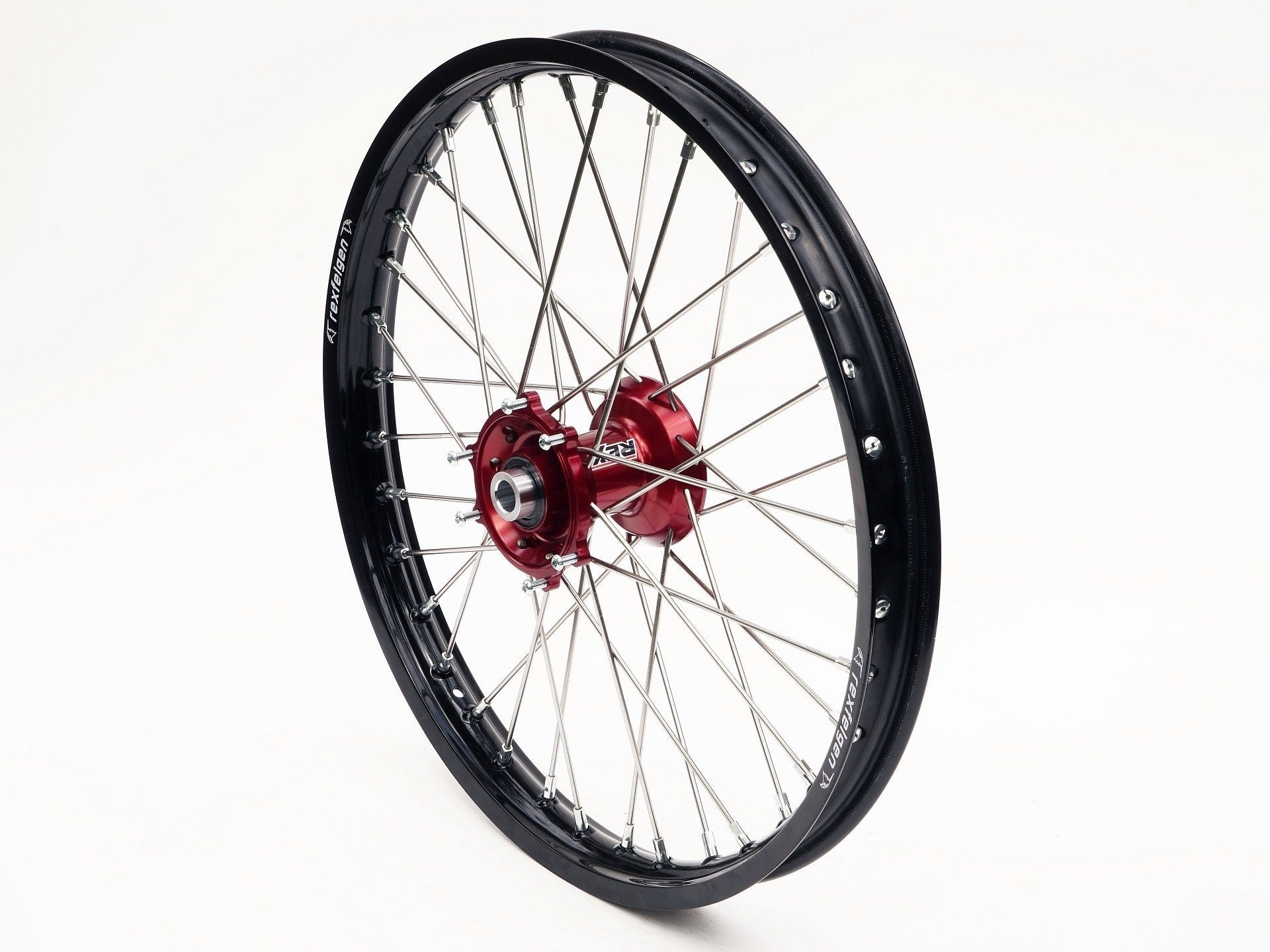 REX Rad 21x1.60 vorne passend für Suzuki 22MM schwarz-rot